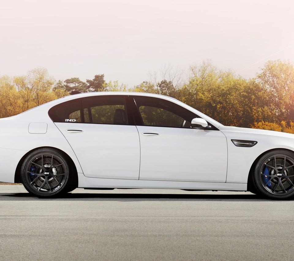 f10, , road, bbs, wheels, , trees, bmw, m5