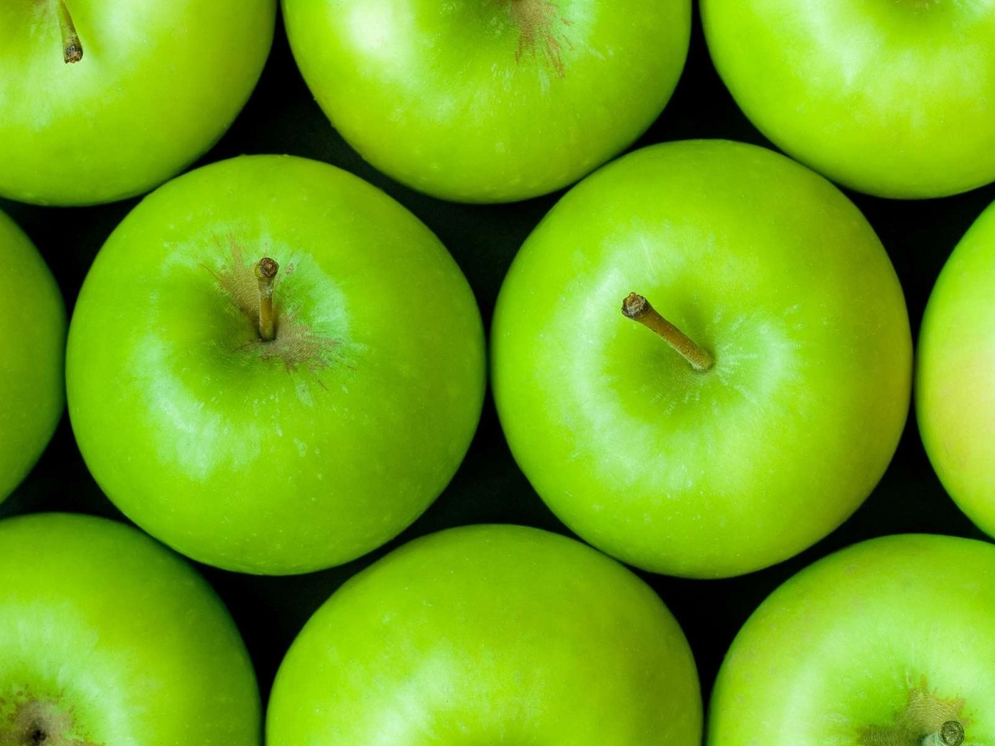 Картинки фрукты, яблоки, зеленые - обои 1400x1050