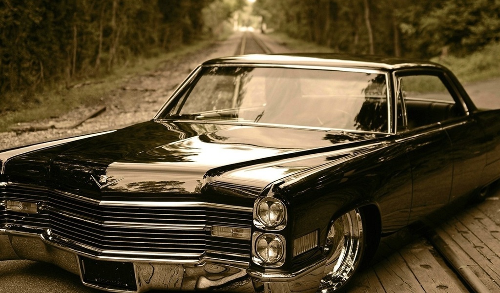 retro car, de ville, low rider, cadillac