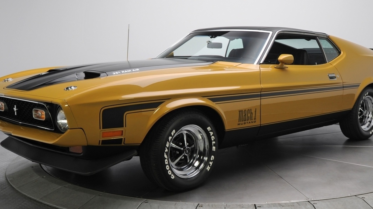 , 1971, ford, mustang, mach 1, 