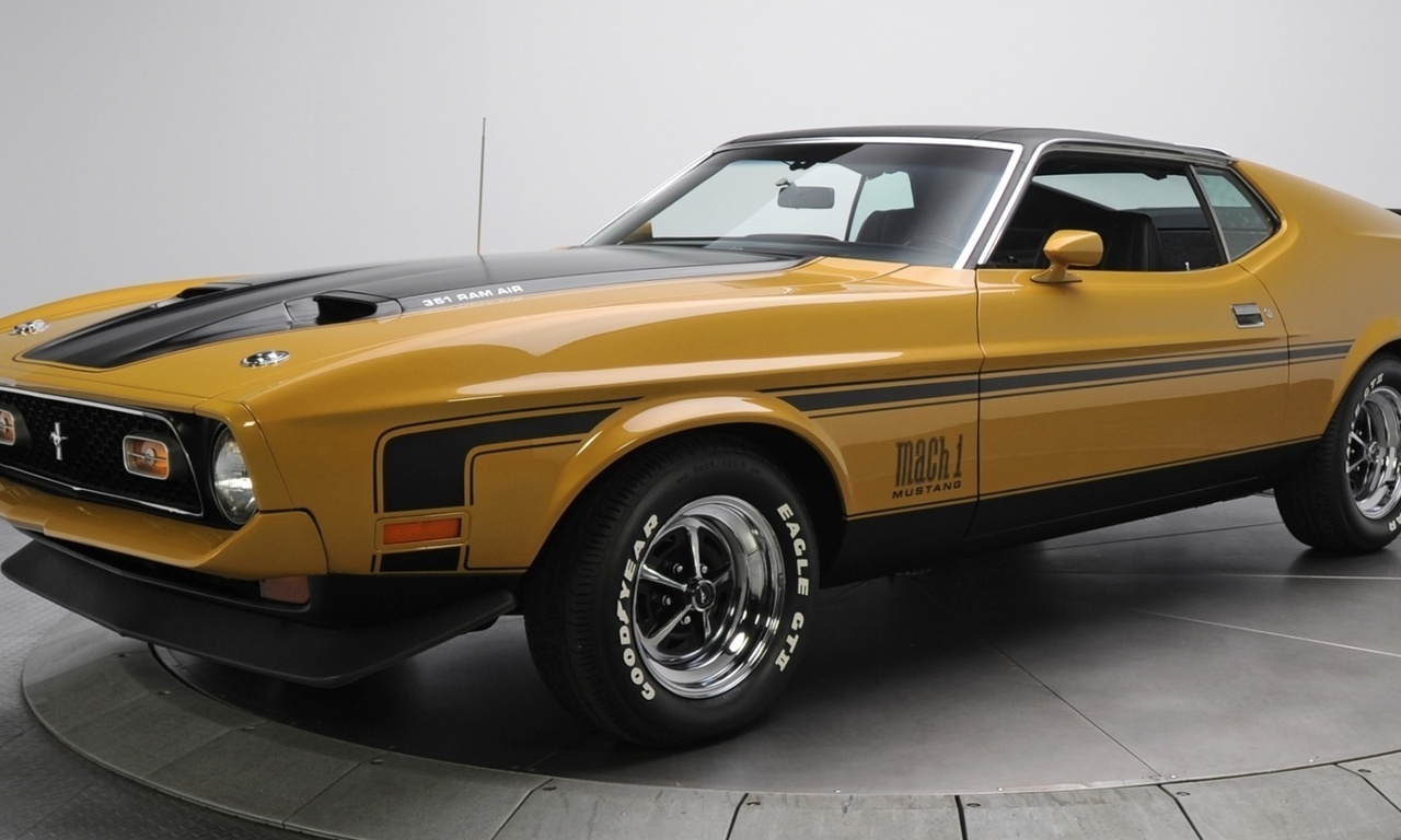 , 1971, ford, mustang, mach 1, 