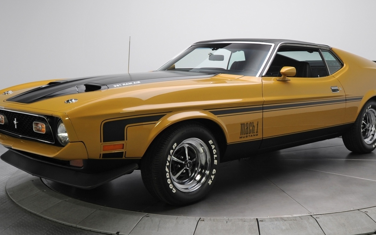 , 1971, ford, mustang, mach 1, 