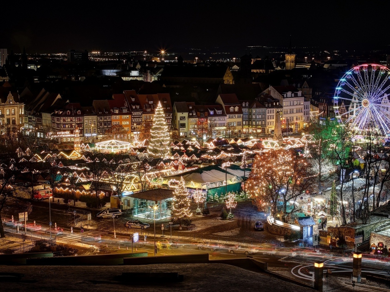 , weihnachtsmarkt, , erfurt