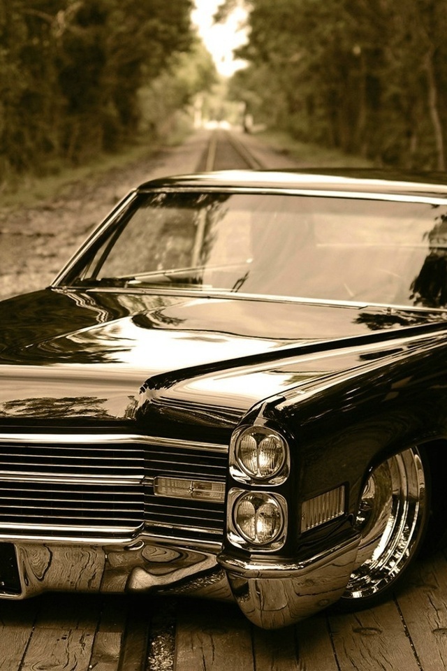 retro car, de ville, low rider, cadillac