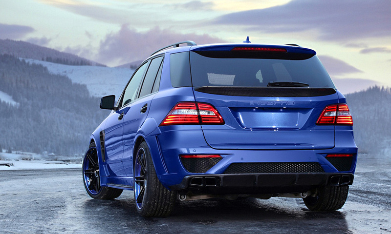 power, amg, ml, tuning, road, 63, mercedes-benz, rims, snow, blue