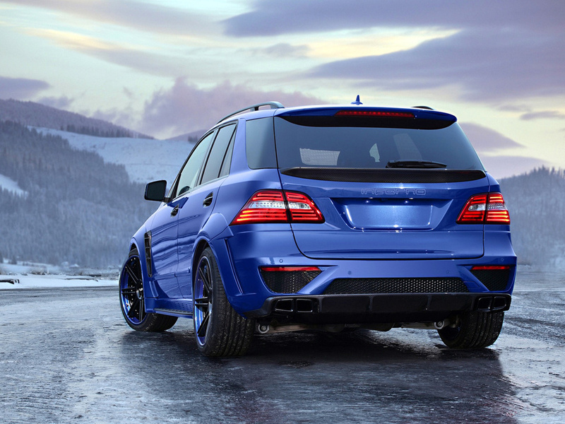 power, amg, ml, tuning, road, 63, mercedes-benz, rims, snow, blue