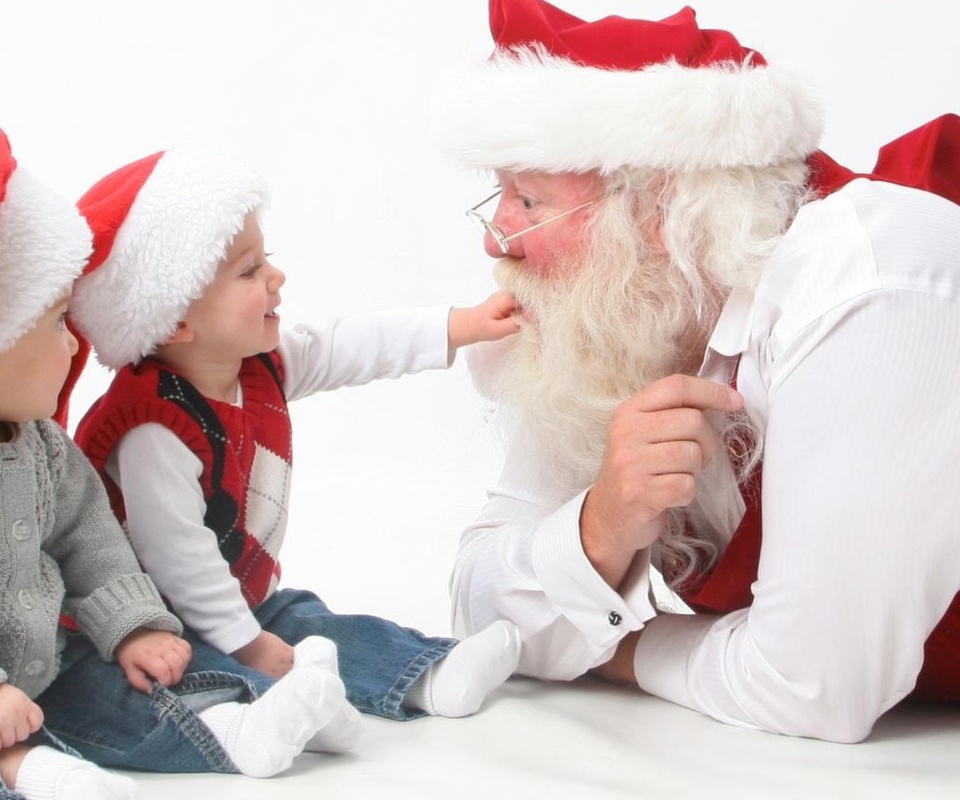 claus, santa, children, merry, holidays, interview, happy, christmas
