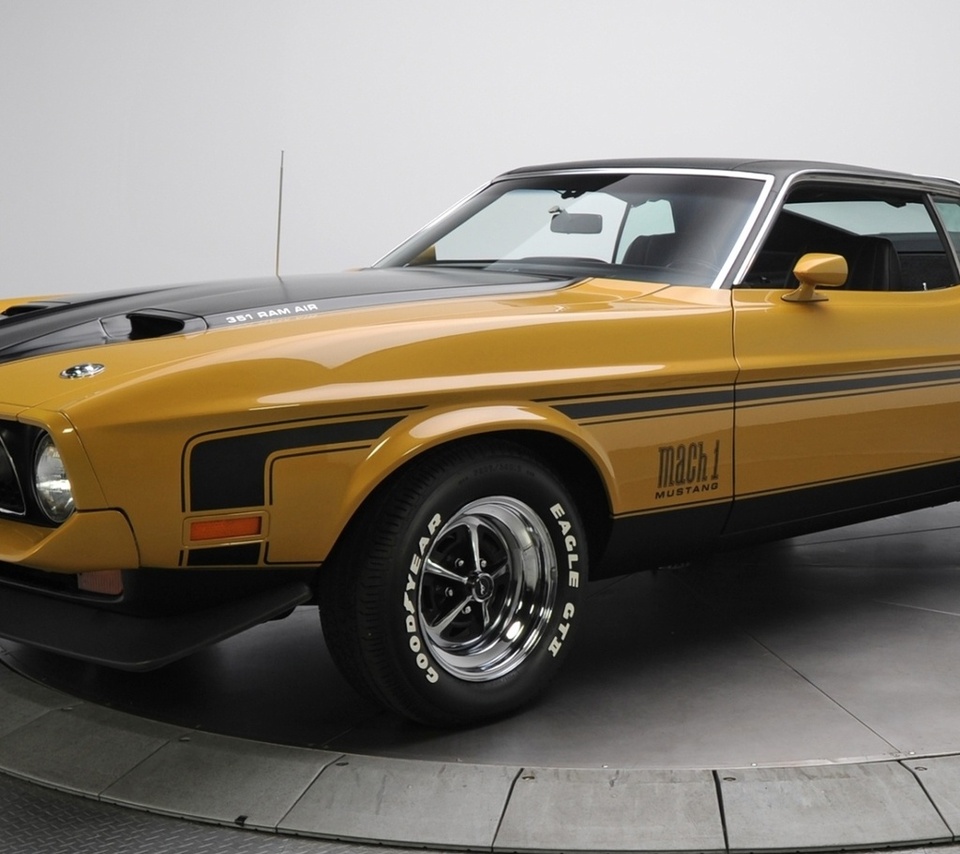 , 1971, ford, mustang, mach 1, 