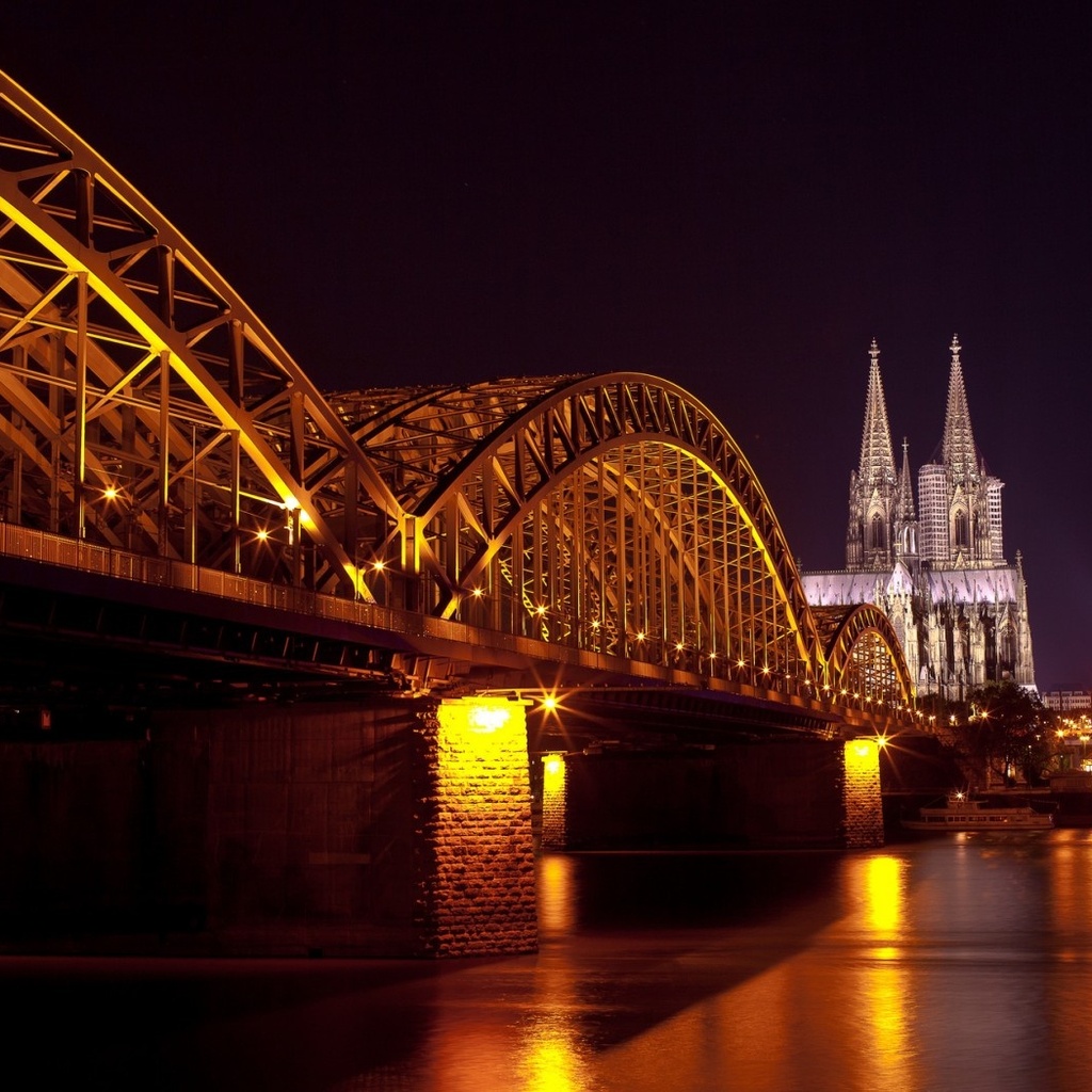 hohenzollern bridge, cologne cathedral, hohenzollernbrcke