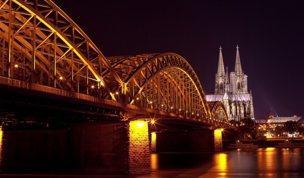 hohenzollern bridge, cologne cathedral, hohenzollernbrcke