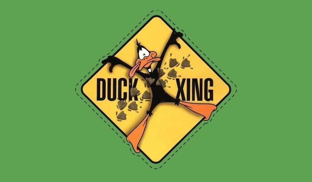 , Daffy duck, green, looney tunes