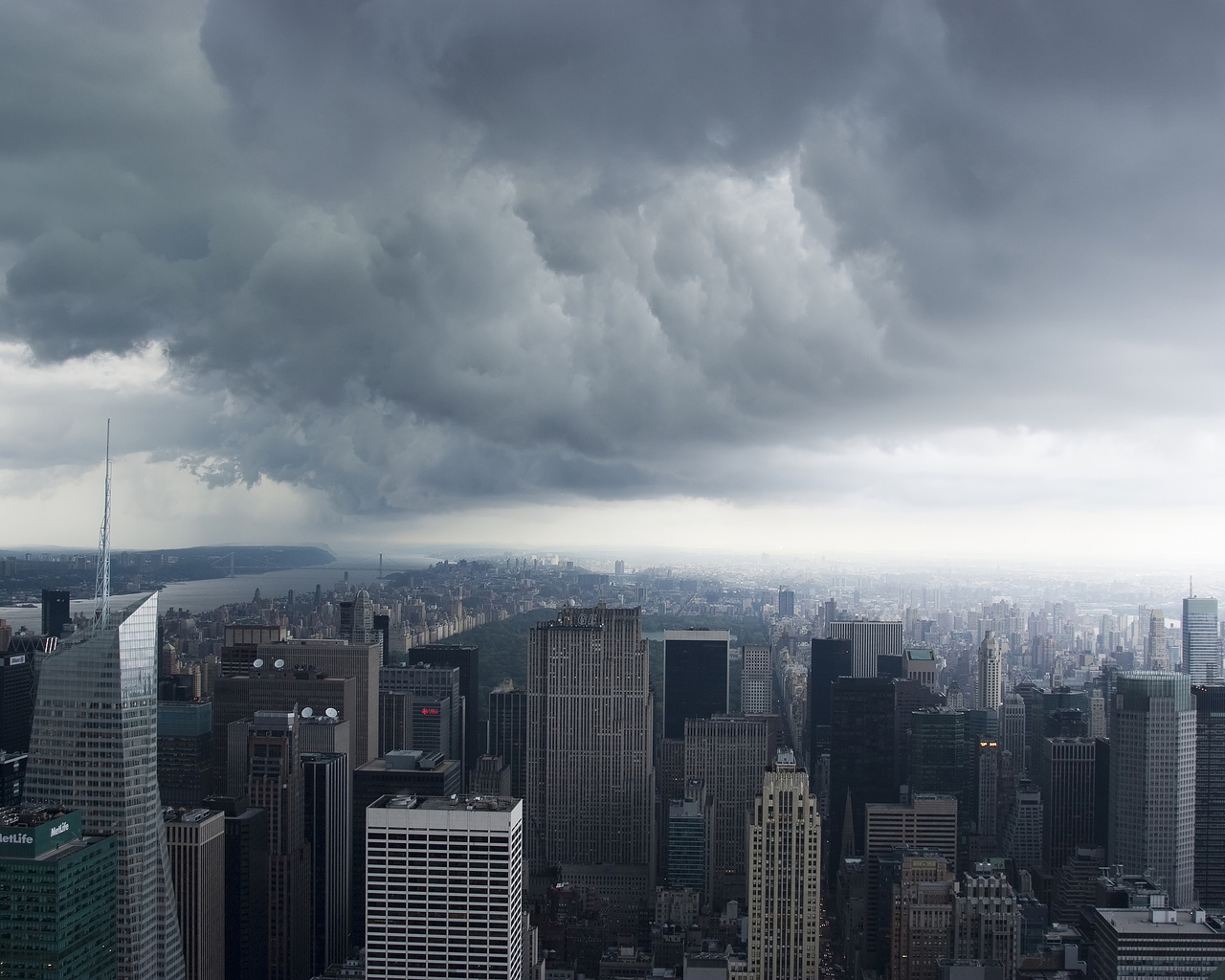 nyc, Storm clouds, , new york, -, manhattan, usa