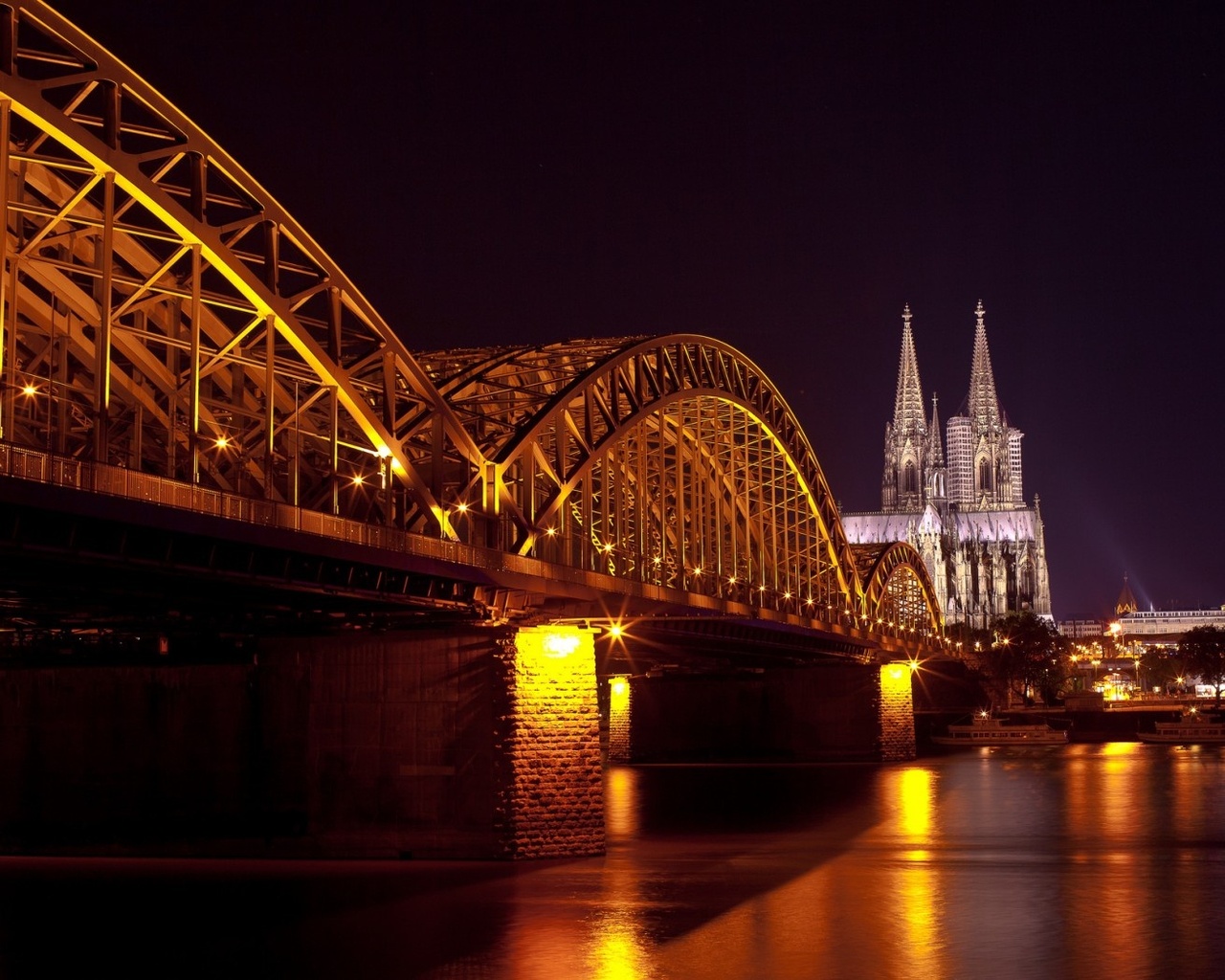 hohenzollern bridge, cologne cathedral, hohenzollernbrcke