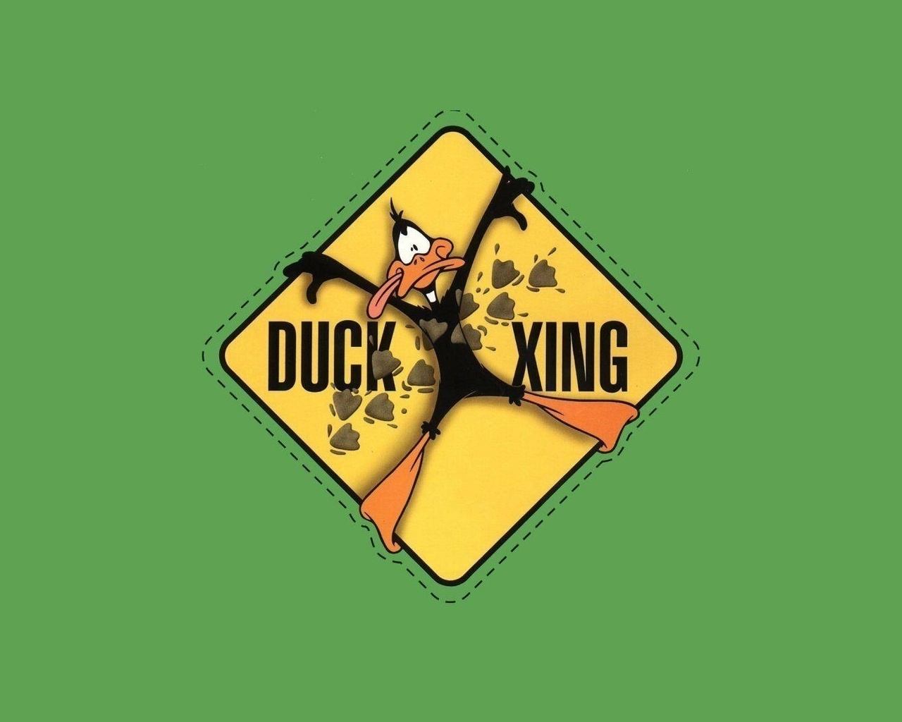 , Daffy duck, green, looney tunes