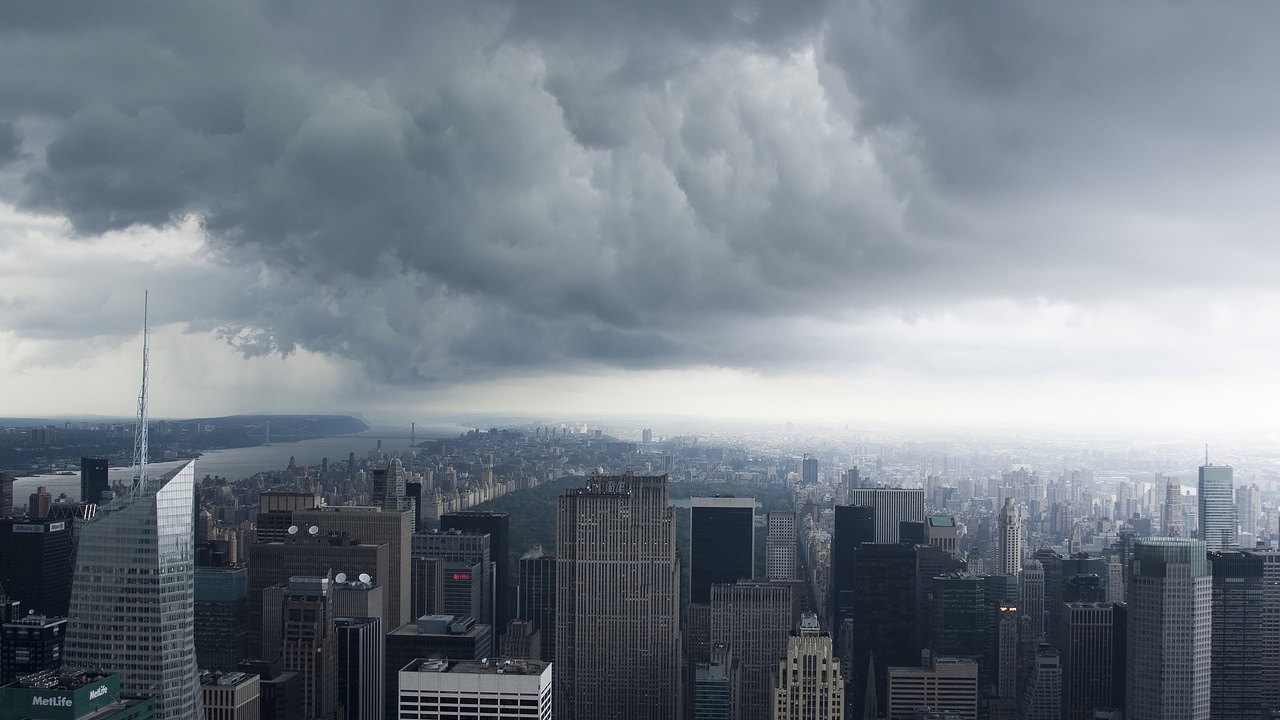 nyc, Storm clouds, , new york, -, manhattan, usa