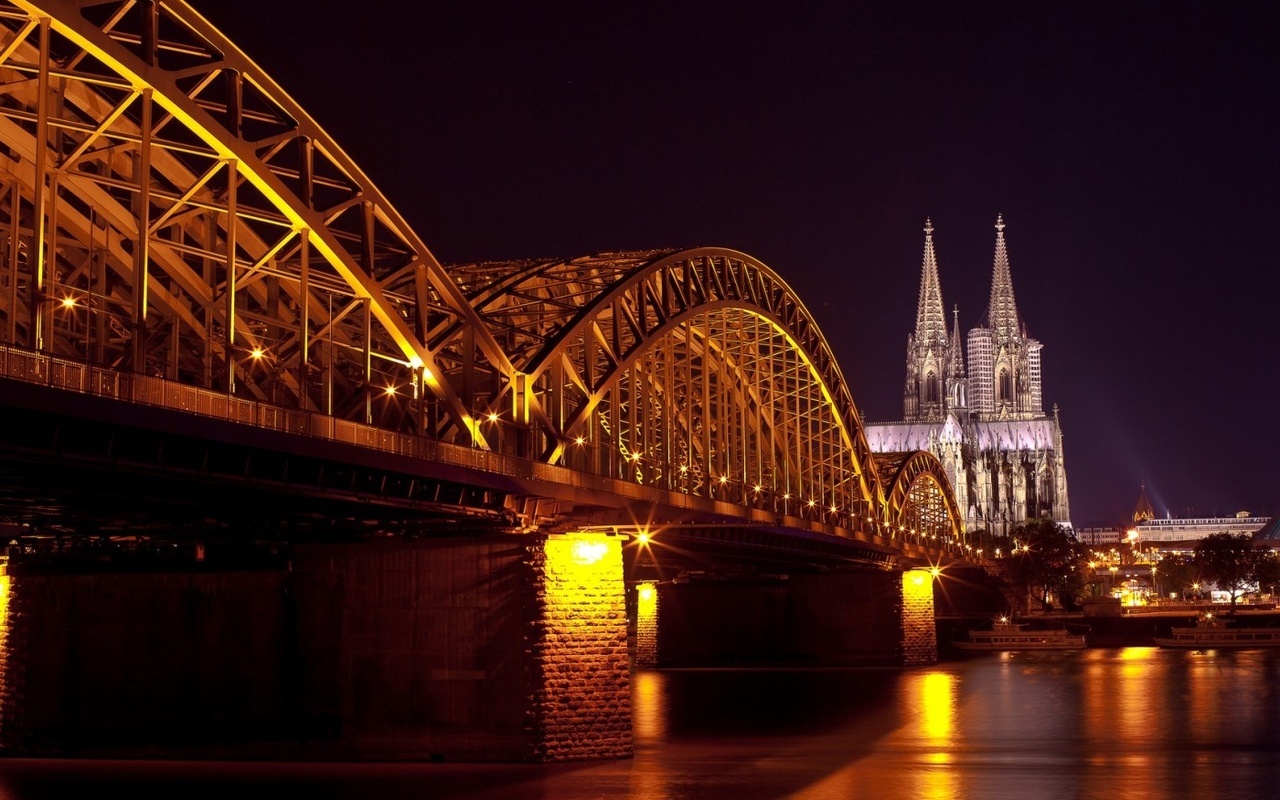 hohenzollern bridge, cologne cathedral, hohenzollernbrcke