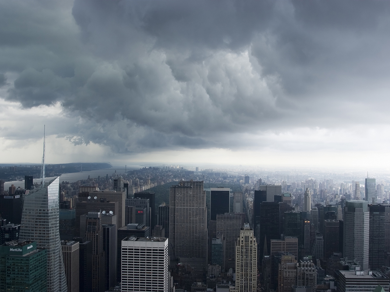 nyc, Storm clouds, , new york, -, manhattan, usa