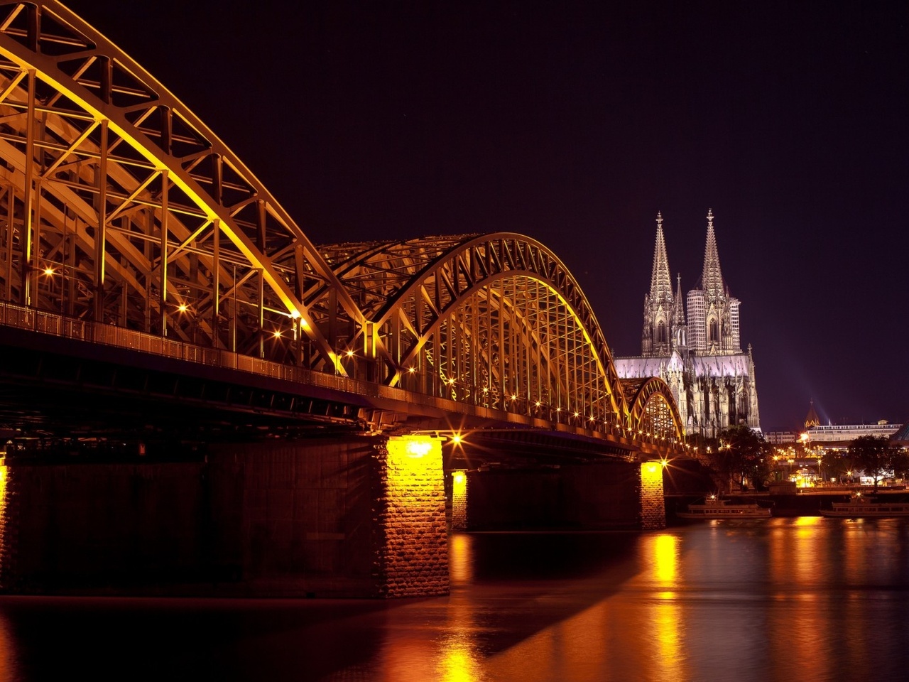 hohenzollern bridge, cologne cathedral, hohenzollernbrcke