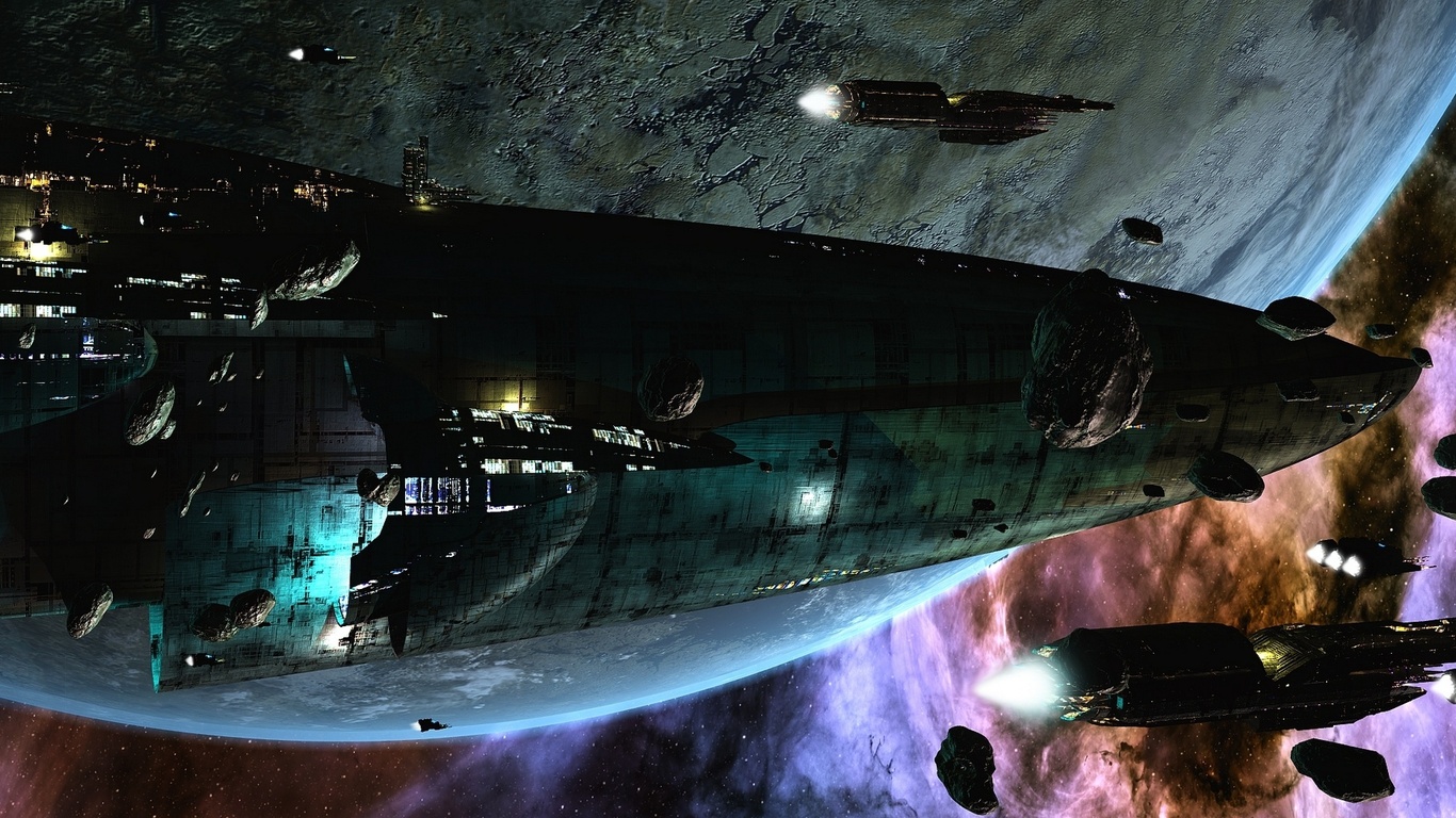 Spaceship, scott richard, rich35211, space, ships, stars, invasion, planet, sci-fi