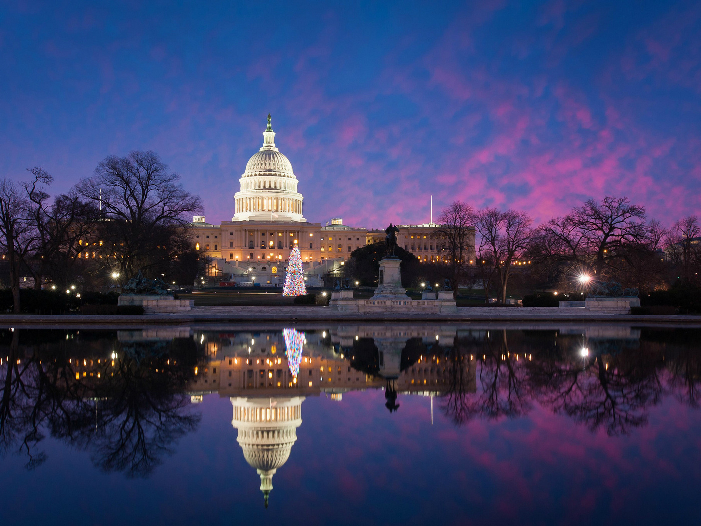 usa, park, meeting place, washington, united states capitol, evening