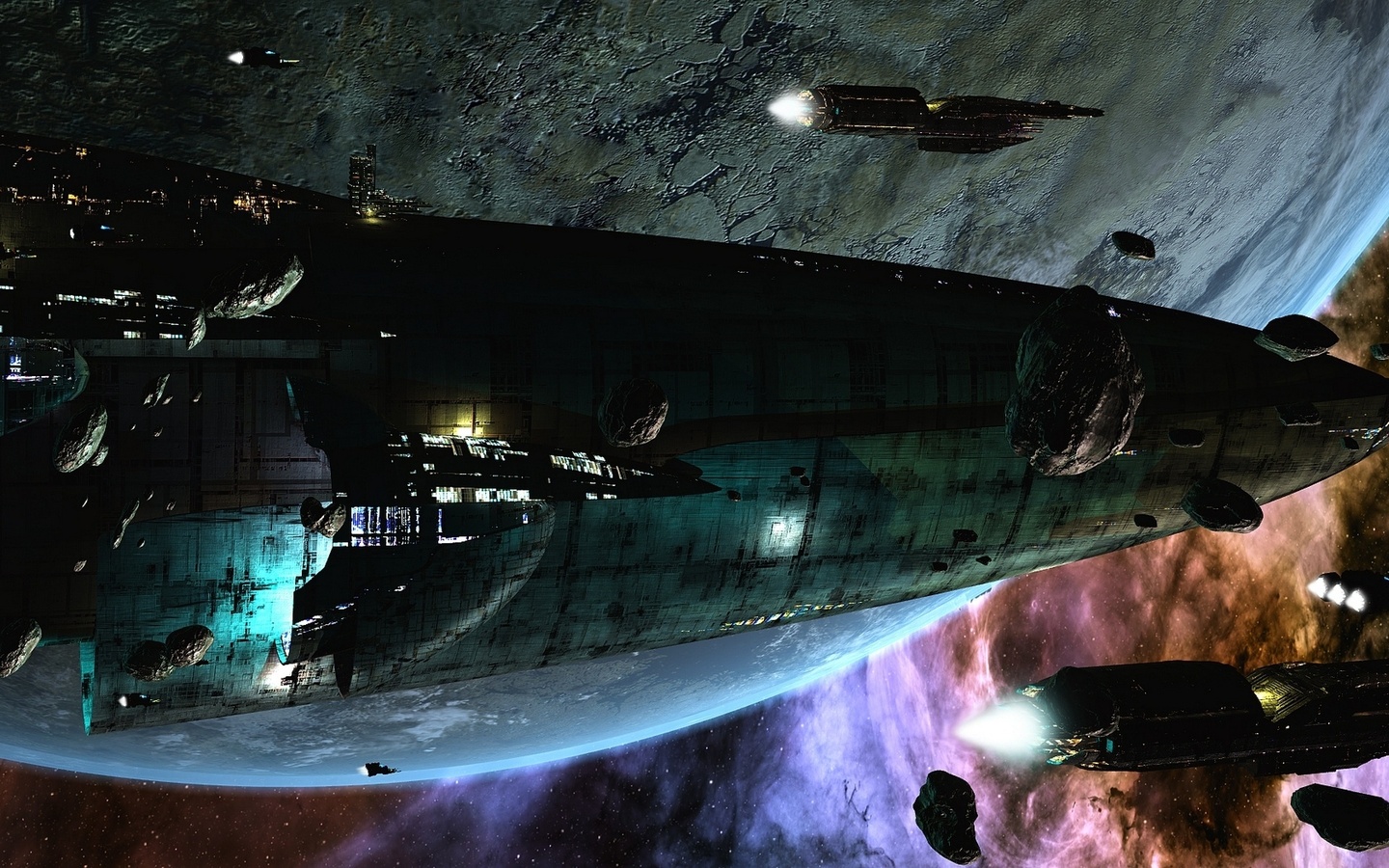 Spaceship, scott richard, rich35211, space, ships, stars, invasion, planet, sci-fi