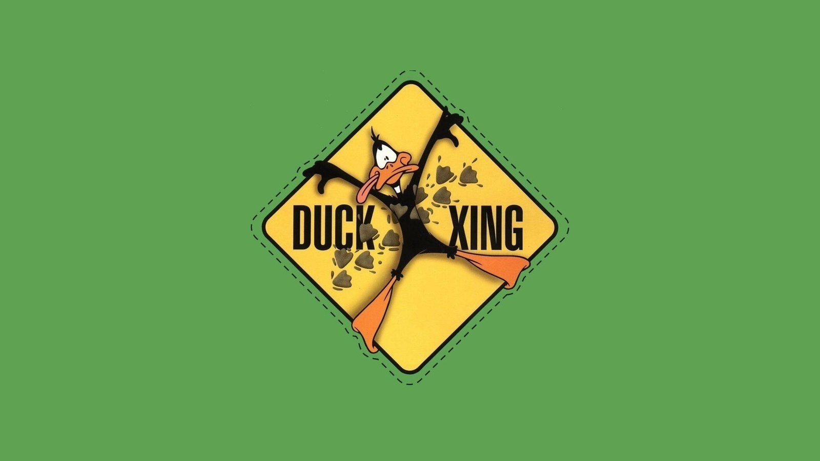 , Daffy duck, green, looney tunes