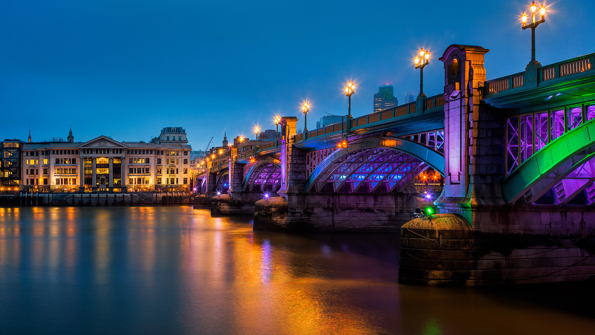 southwark bridge, great britain, , london, england