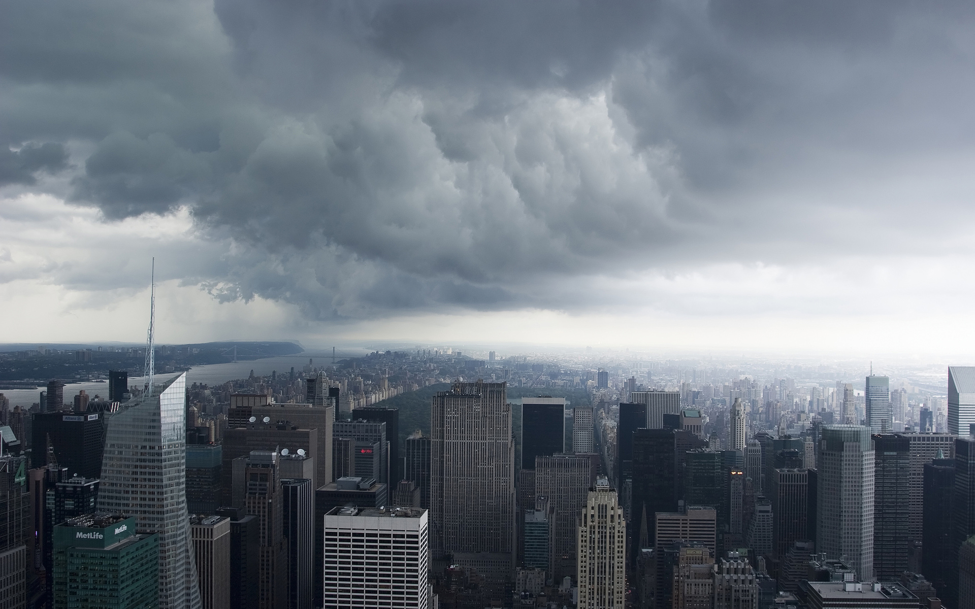 nyc, Storm clouds, , new york, -, manhattan, usa