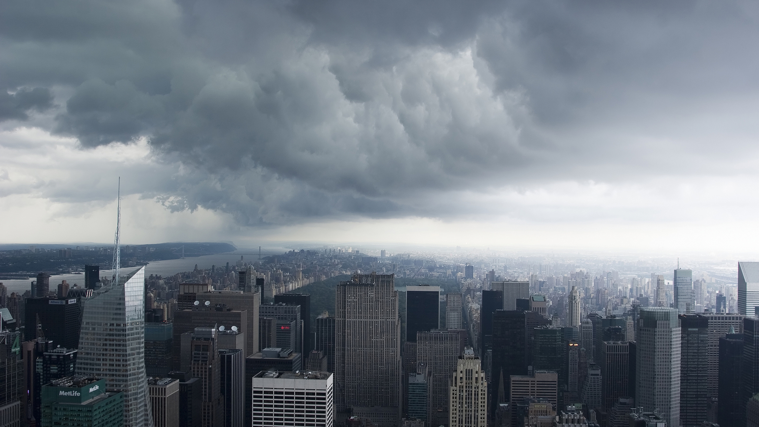 nyc, Storm clouds, , new york, -, manhattan, usa