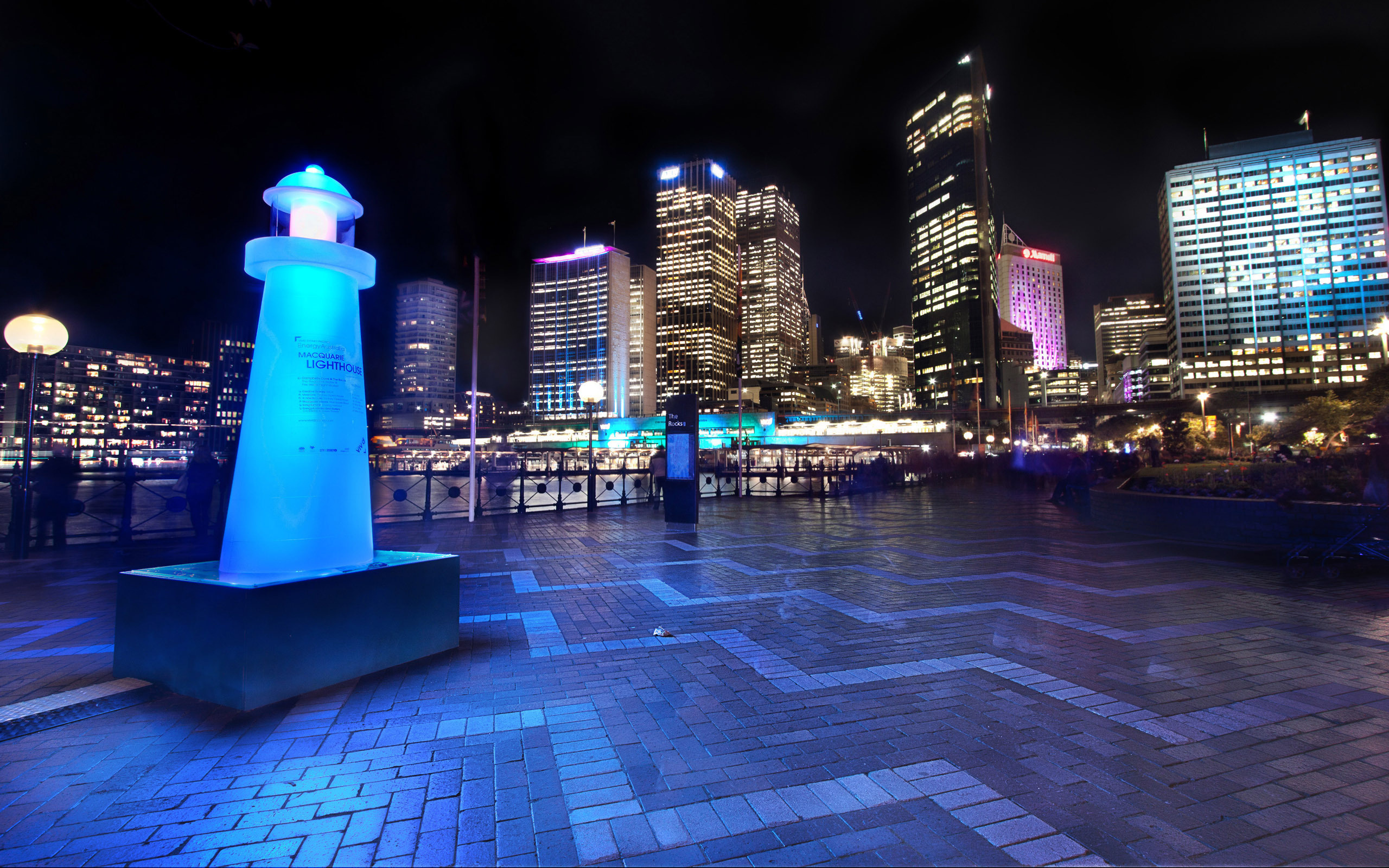 , sydney, downtown, , light, night, harbor and skyline, Australia