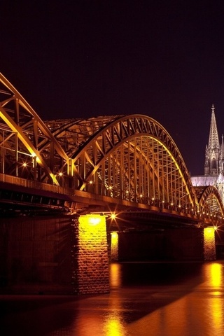 hohenzollern bridge, cologne cathedral, hohenzollernbrcke