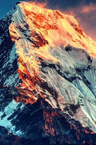 beauty, top, nature, light, mountain, snow