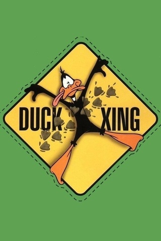 , Daffy duck, green, looney tunes