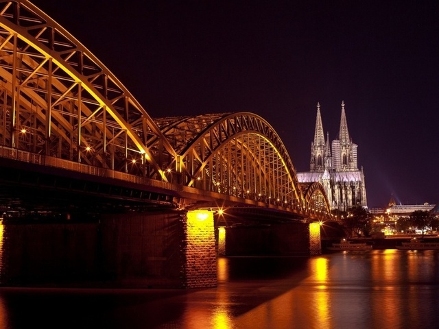 hohenzollern bridge, cologne cathedral, hohenzollernbrcke