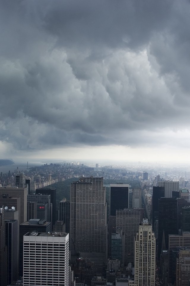 nyc, Storm clouds, , new york, -, manhattan, usa