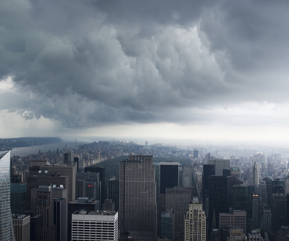 nyc, Storm clouds, , new york, -, manhattan, usa