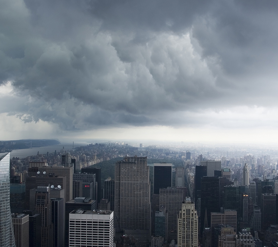 nyc, Storm clouds, , new york, -, manhattan, usa