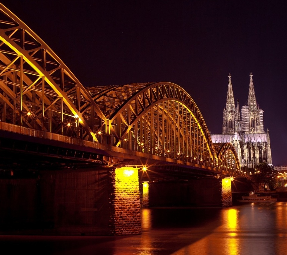 hohenzollern bridge, cologne cathedral, hohenzollernbrcke