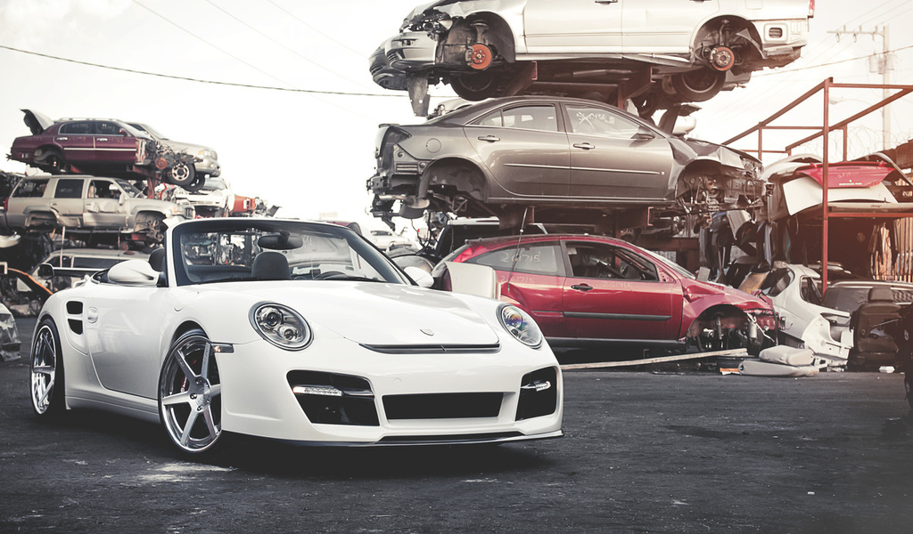 Porsche, , white, , turbo,  , , 911