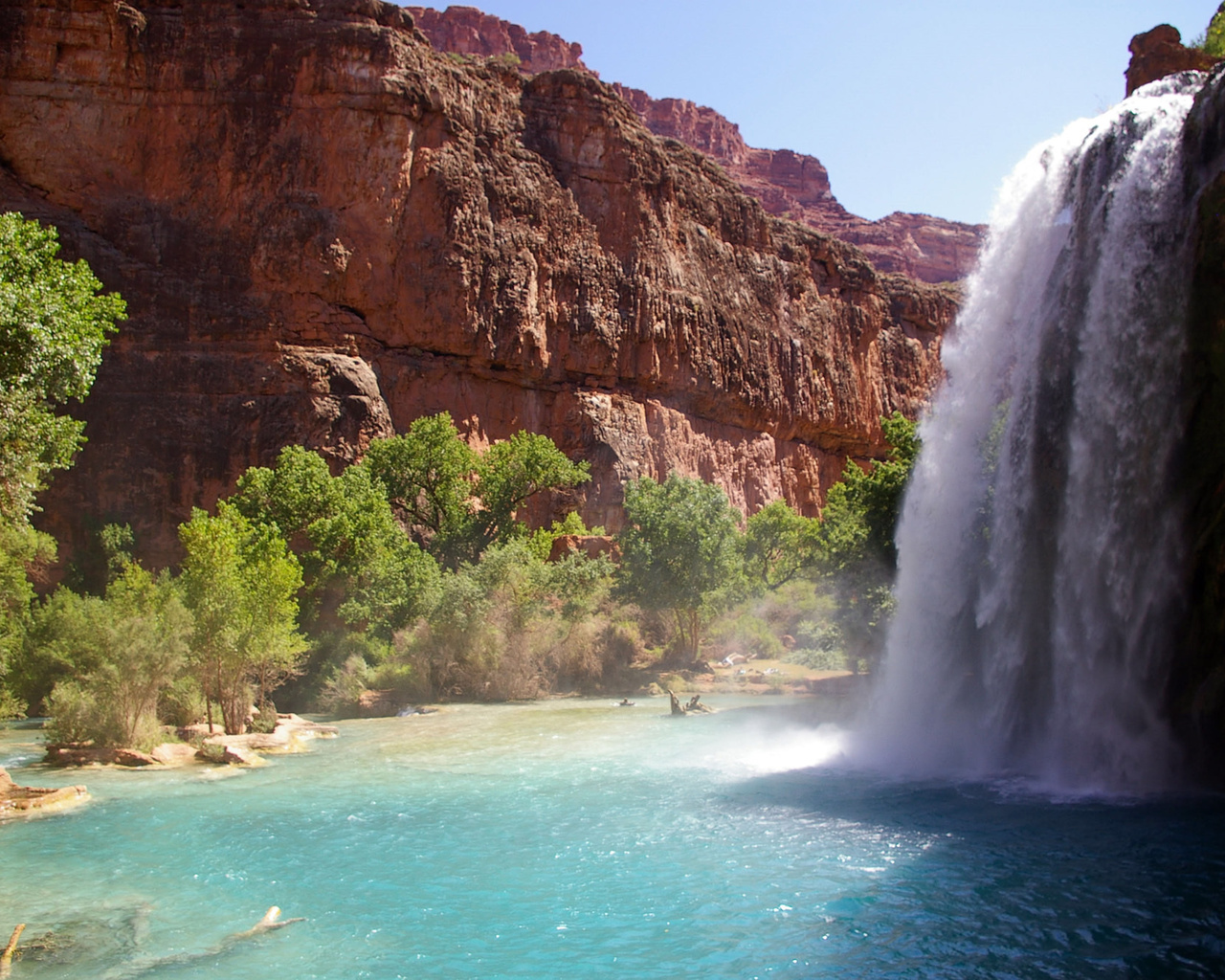 , havasupai reservation, , , , hava-sui falls