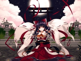 , , , , , cilou, touhou, hakurei reimu, 