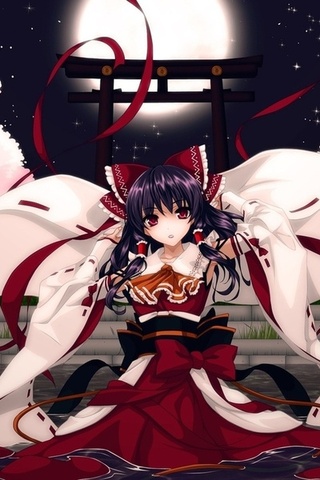 , , , , , cilou, touhou, hakurei reimu, 