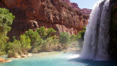 , havasupai reservation, , , , hava-sui falls