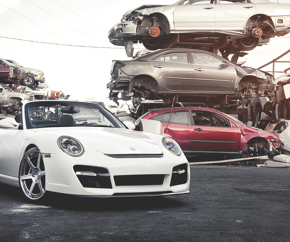 Porsche, , white, , turbo,  , , 911