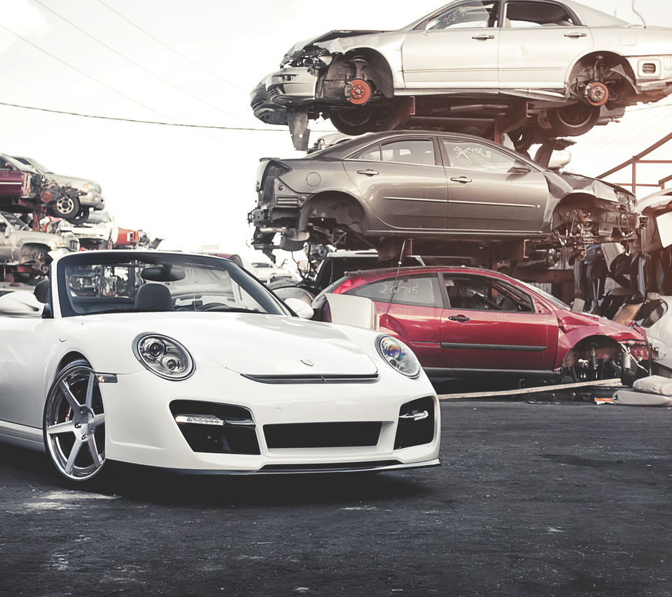 Porsche, , white, , turbo,  , , 911