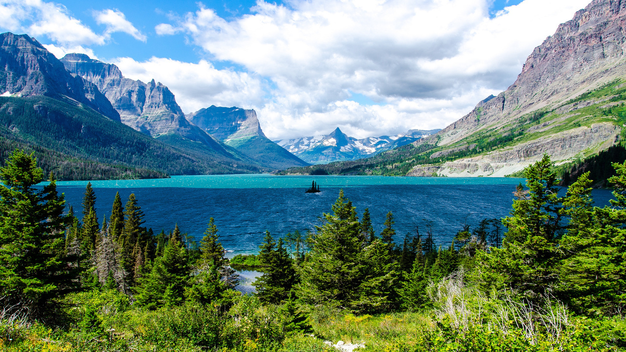 , Saint mary lake, , glacier national park, , 