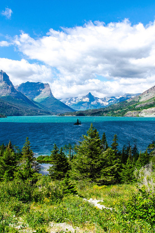 , Saint mary lake, , glacier national park, , 