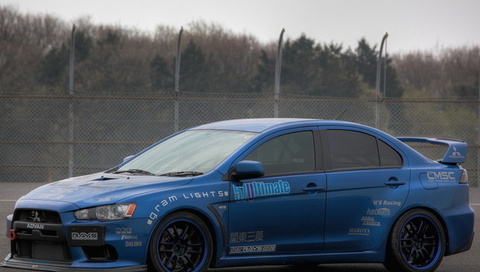 blue,  , Mitsubishi, , lancer evolution x