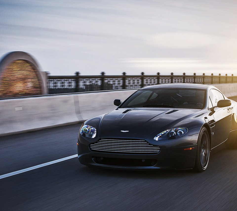 vantage, v8, Aston martin, black, ,  , 