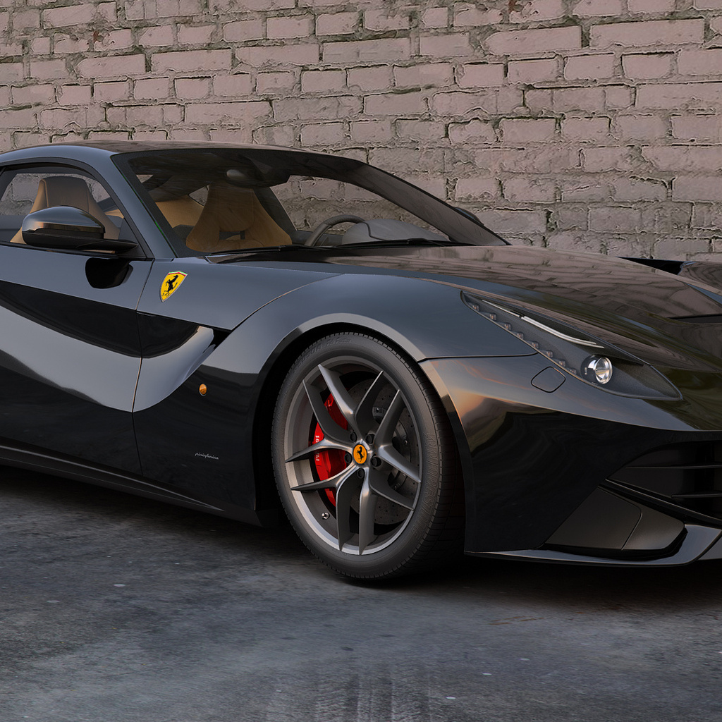 , 3d, ferrari